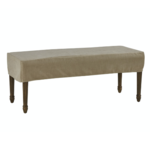 Outside The Box 49x19x8 Oatmeal Washable Reversible Dining Bench Slipcover