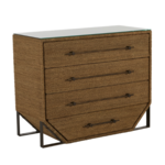 Outside The Box 40x18x32 Chase Natural Seagrass 4 Drawer Accent Chest