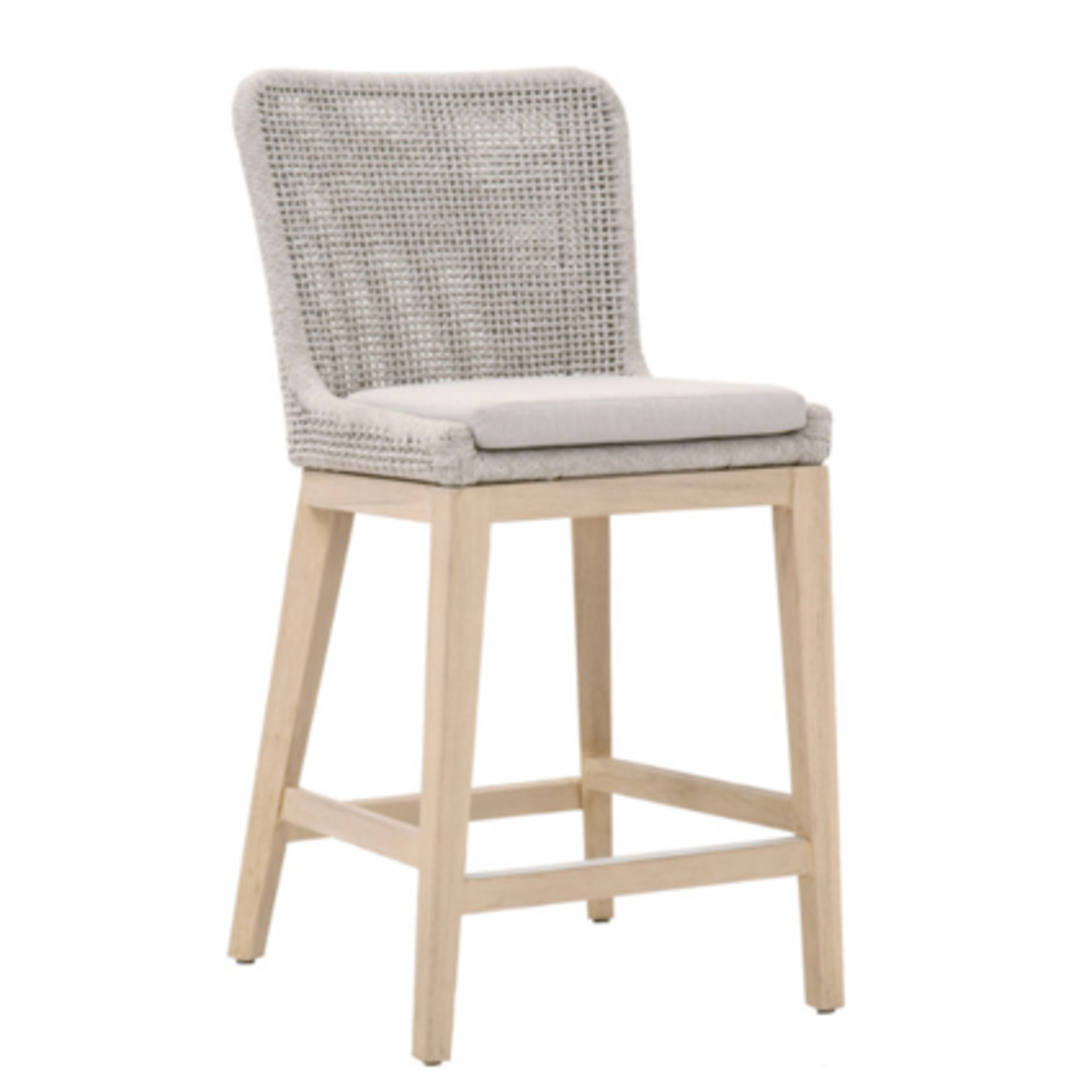 Outside The Box 26" Essentials For Living Mesh Taupe Outdoor Counter Stool