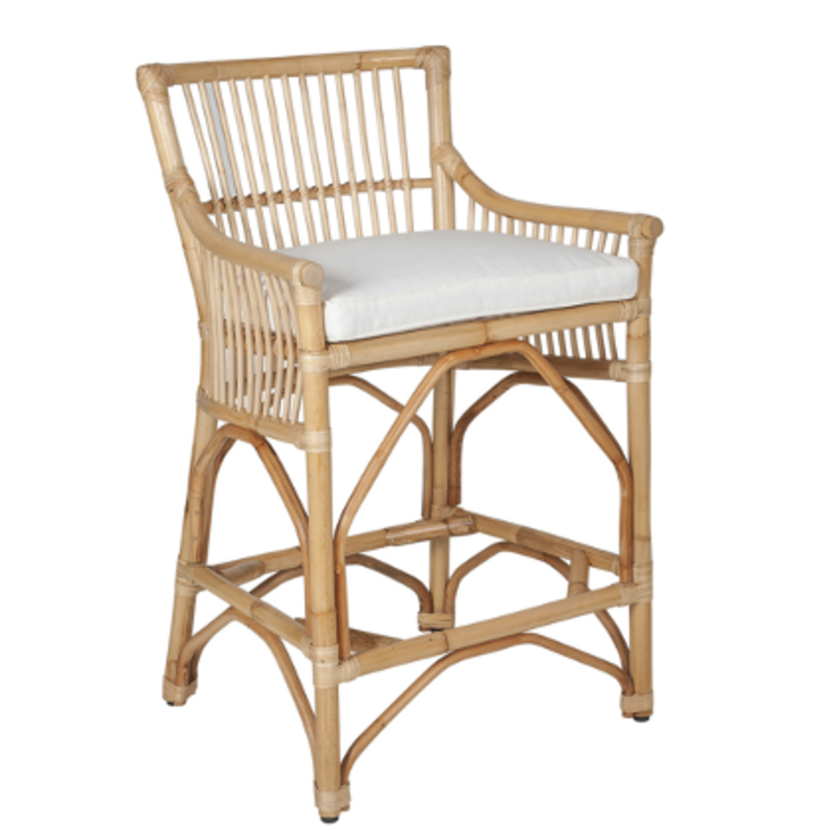 Outside The Box 27" Winston Natural Rattan Counter Stool
