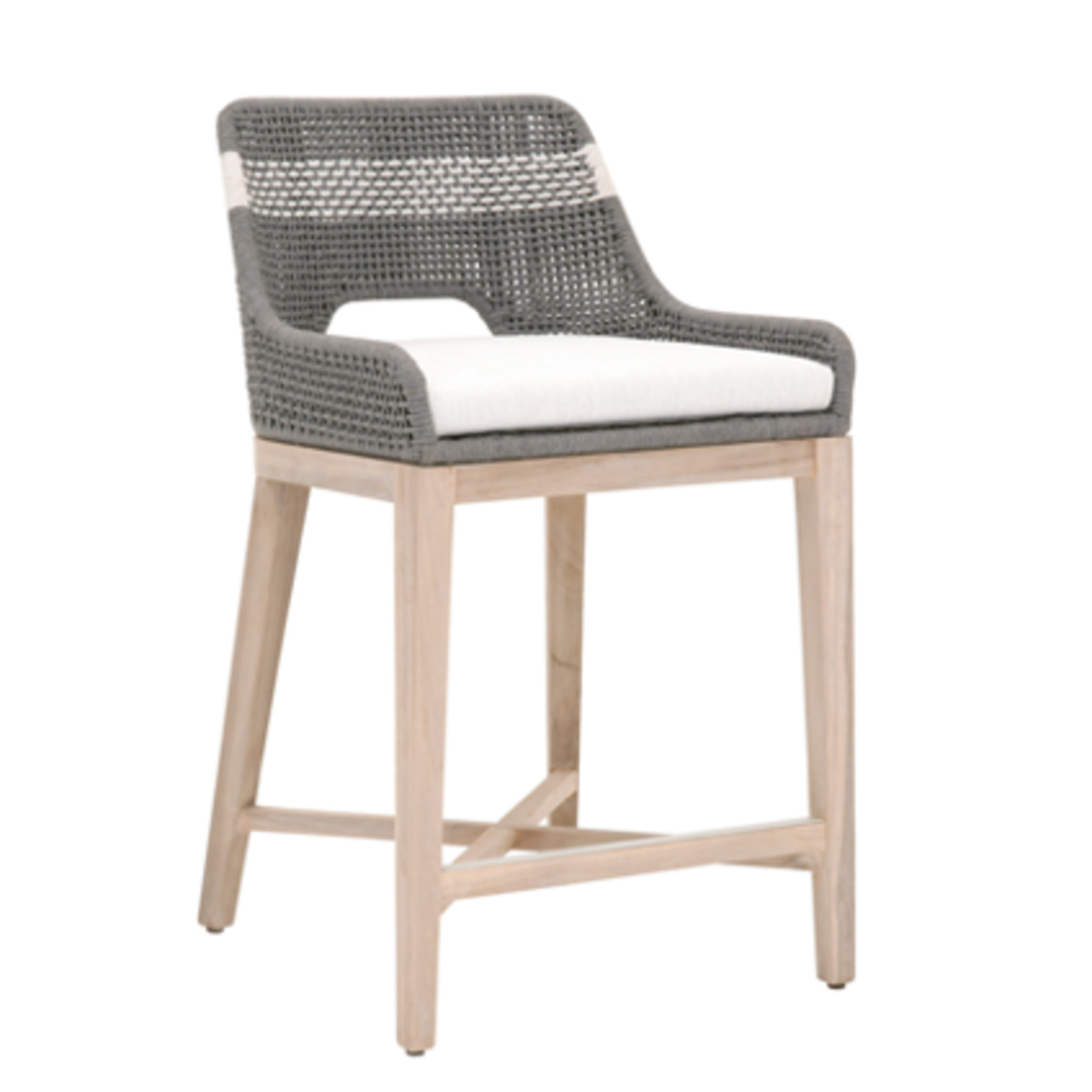 Outside The Box 26" Essentials For Living Tapestry Outdoor  Counter Stool Dove