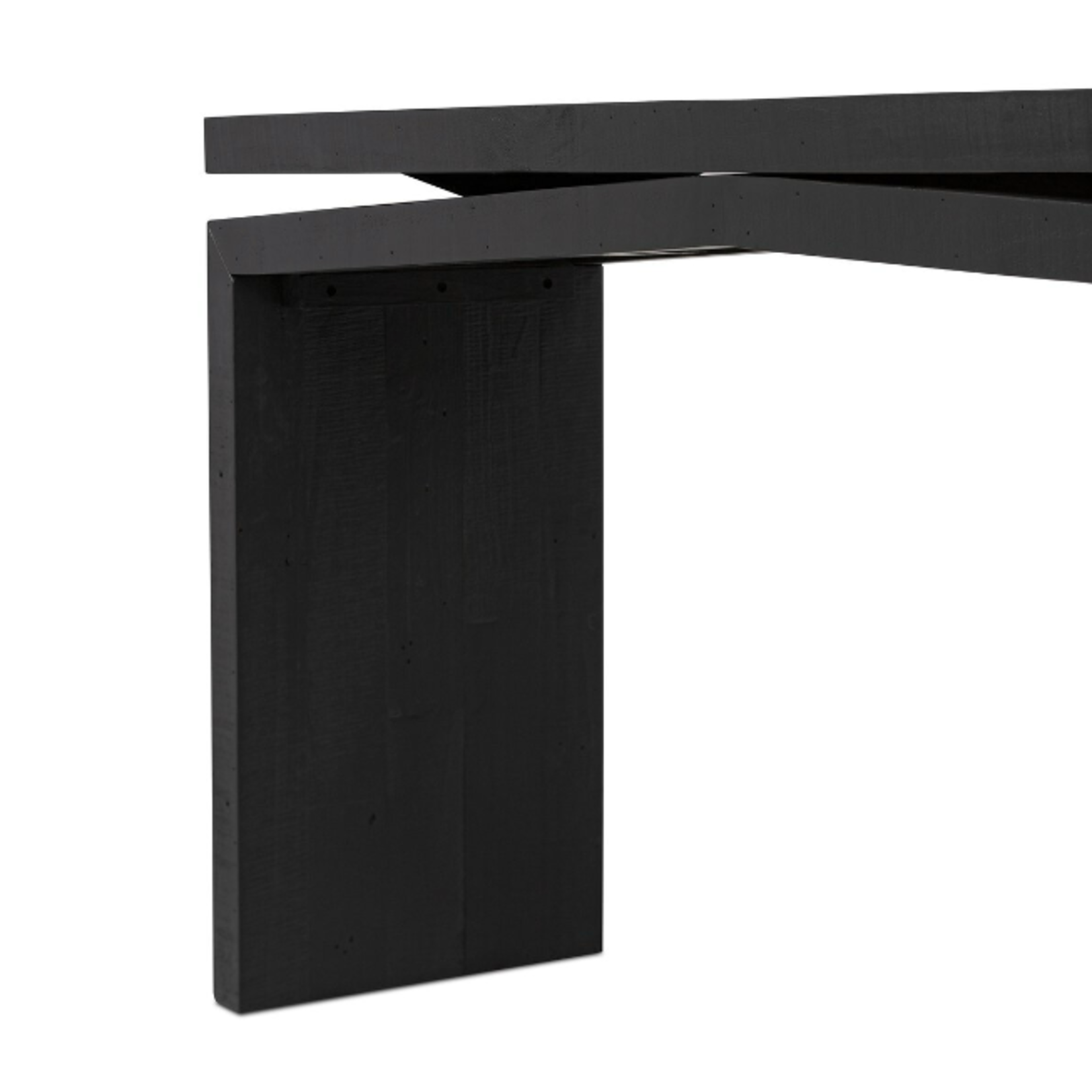 Outside The Box 60x15x31 Callie Pine Reclaimed Wood Console Table In Aged Black