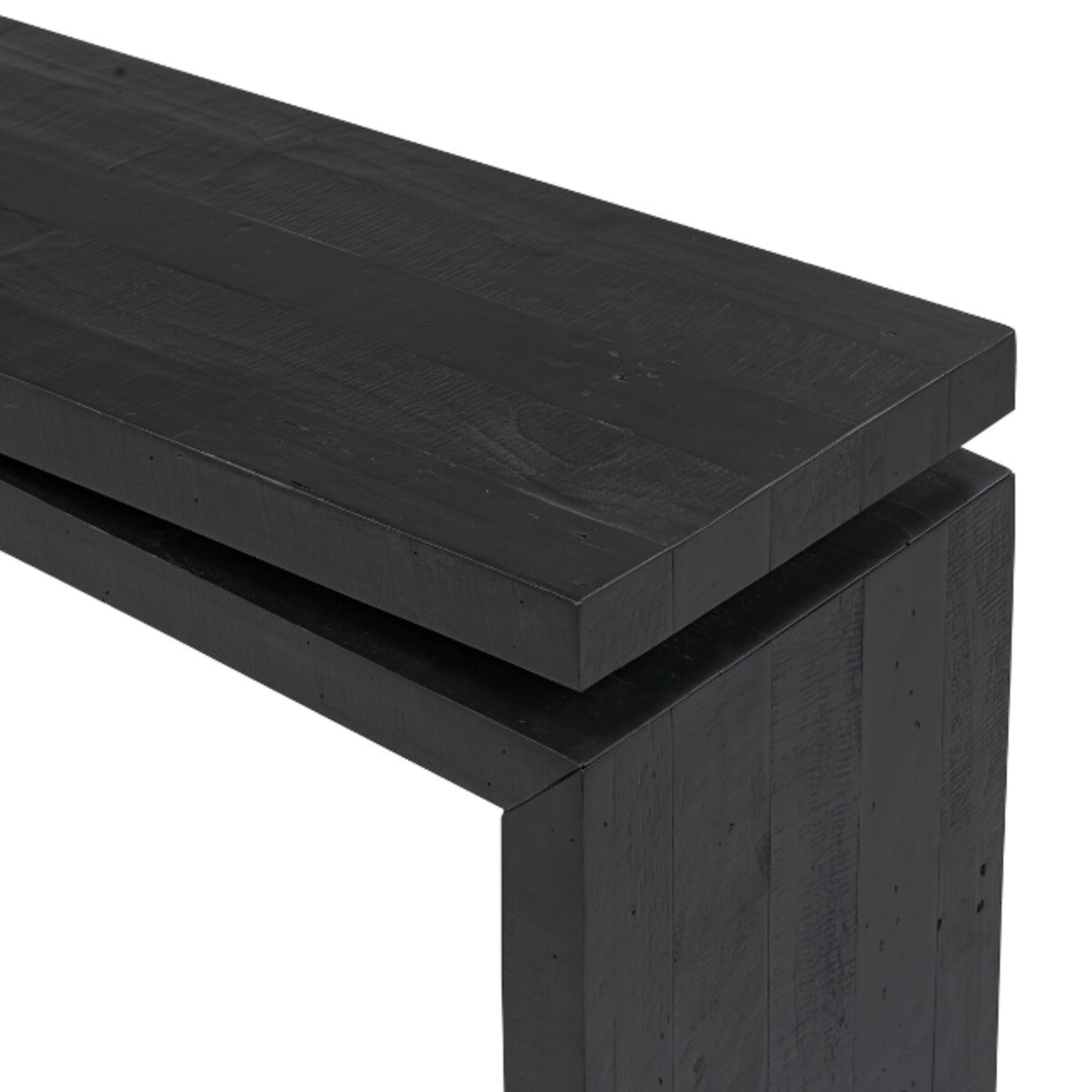 Outside The Box 60x15x31 Callie Pine Reclaimed Wood Console Table In Aged Black