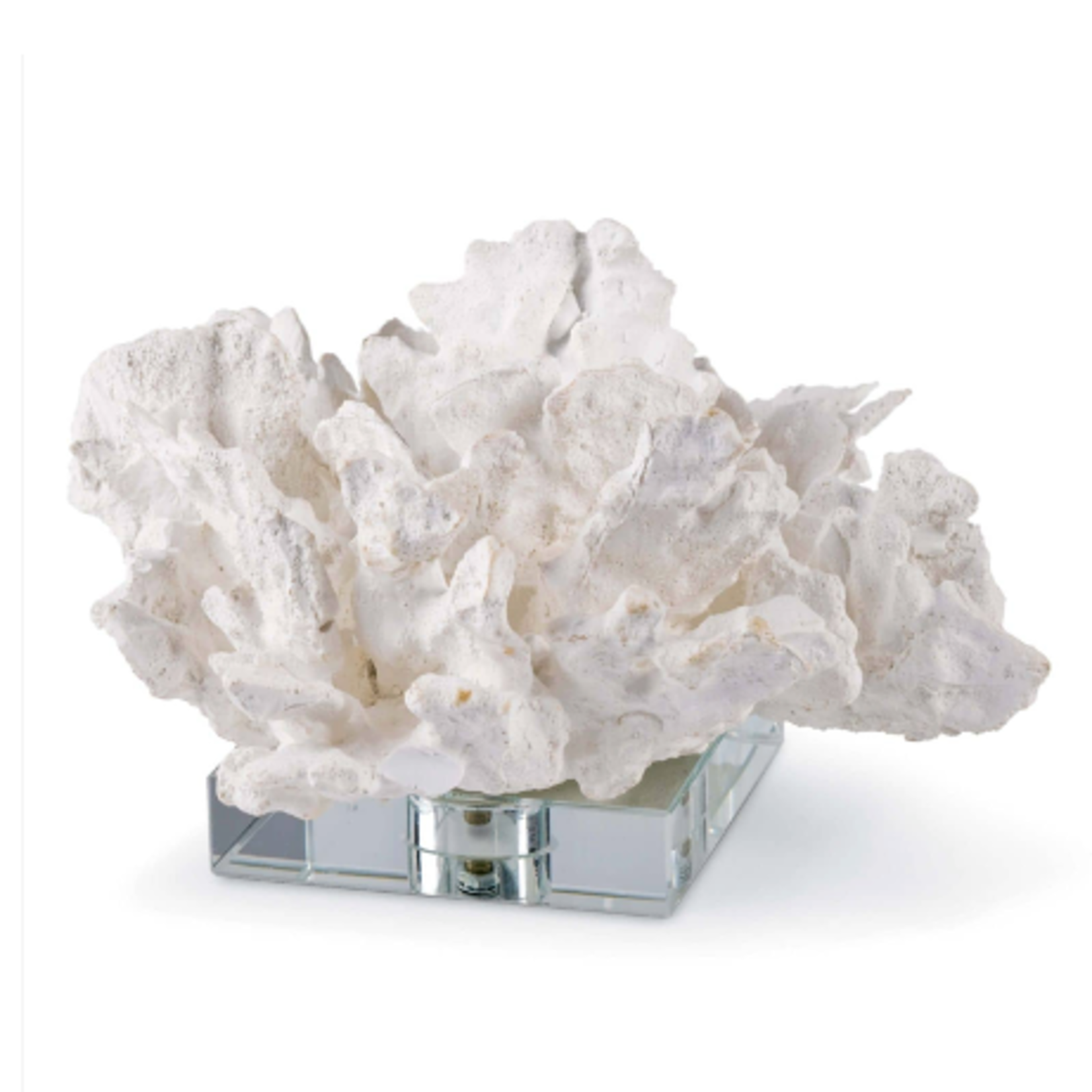 Outside The Box 5" Regina Andrew Flower Coral On Crystal Base