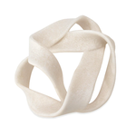 Outside The Box 13" Tangled White Curved Strap Decor