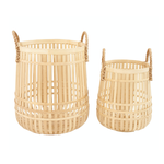 Outside The Box 17"  Set of 2 Alba Open Weave Natural Baskets