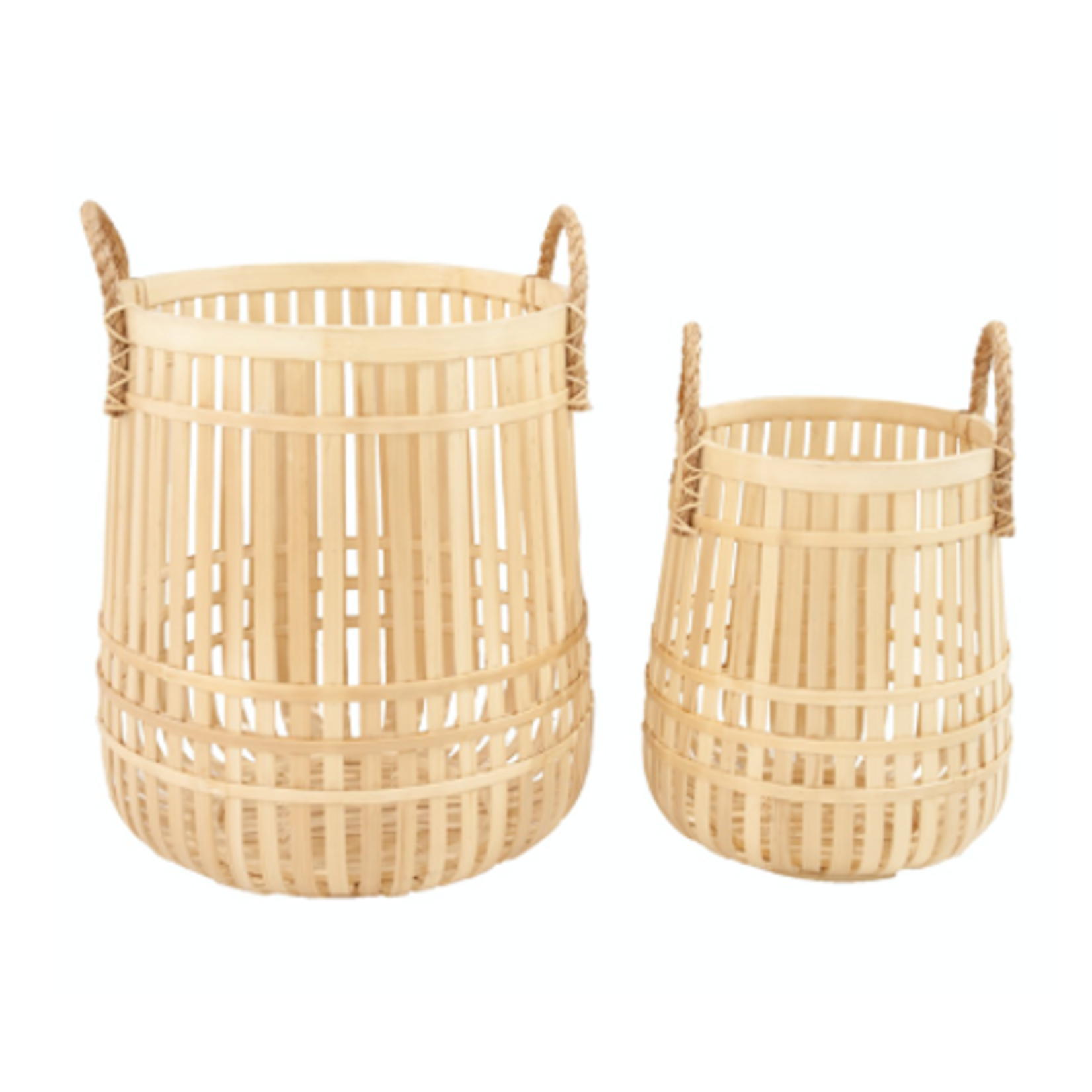 Outside The Box 17"  Set of 2 Alba Open Weave Natural Baskets