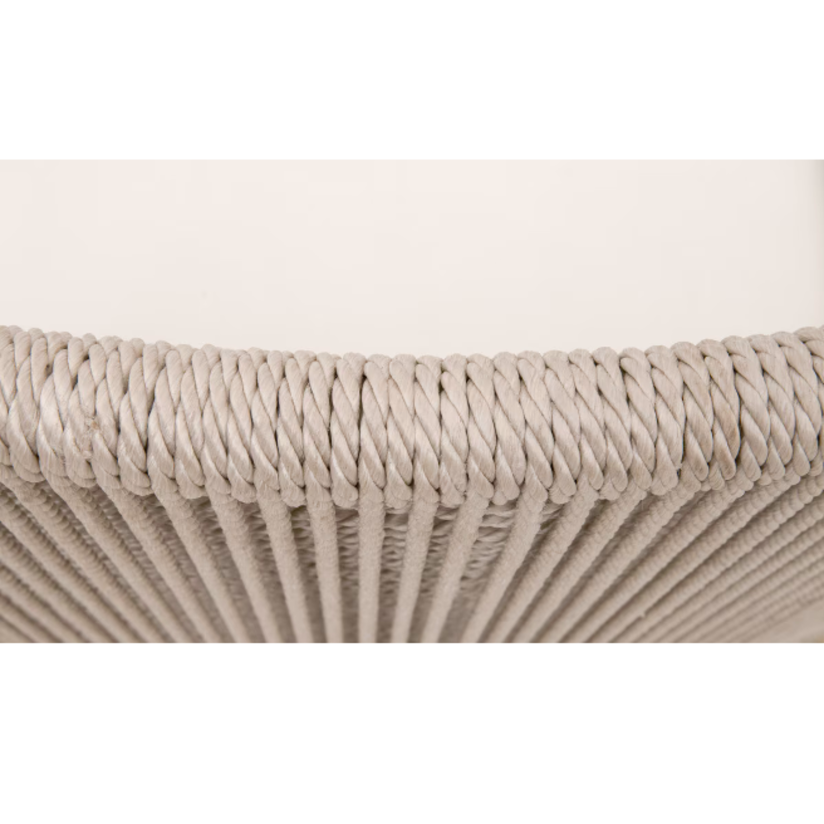 Outside The Box Overlay Oyster Rope Livesmart Payton Pearl & Mahogany Dining Chair