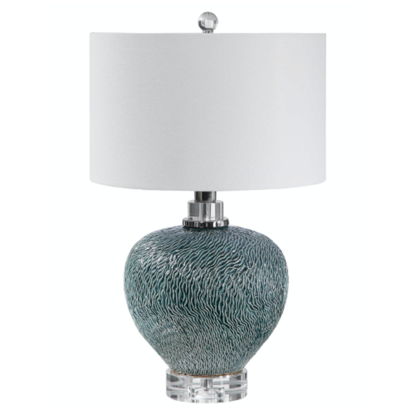 Outside The Box 26" Uttermost Almera Coral Inspired Table Lamp