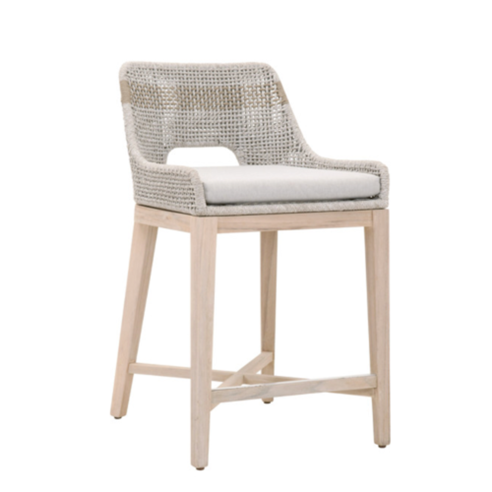 Outside The Box 26" Essentials For Living Tapestry Outdoor Counter Stool Taupe