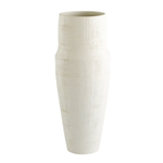 Outside The Box 21" Leela White  Artisan Crafted Ceramic Vase