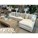 Outside The Box 109x67 Sylvie Nomad Snow Crypton Kid Proof Performance Upholstered RAF Chaise 102CR-19  (Z)