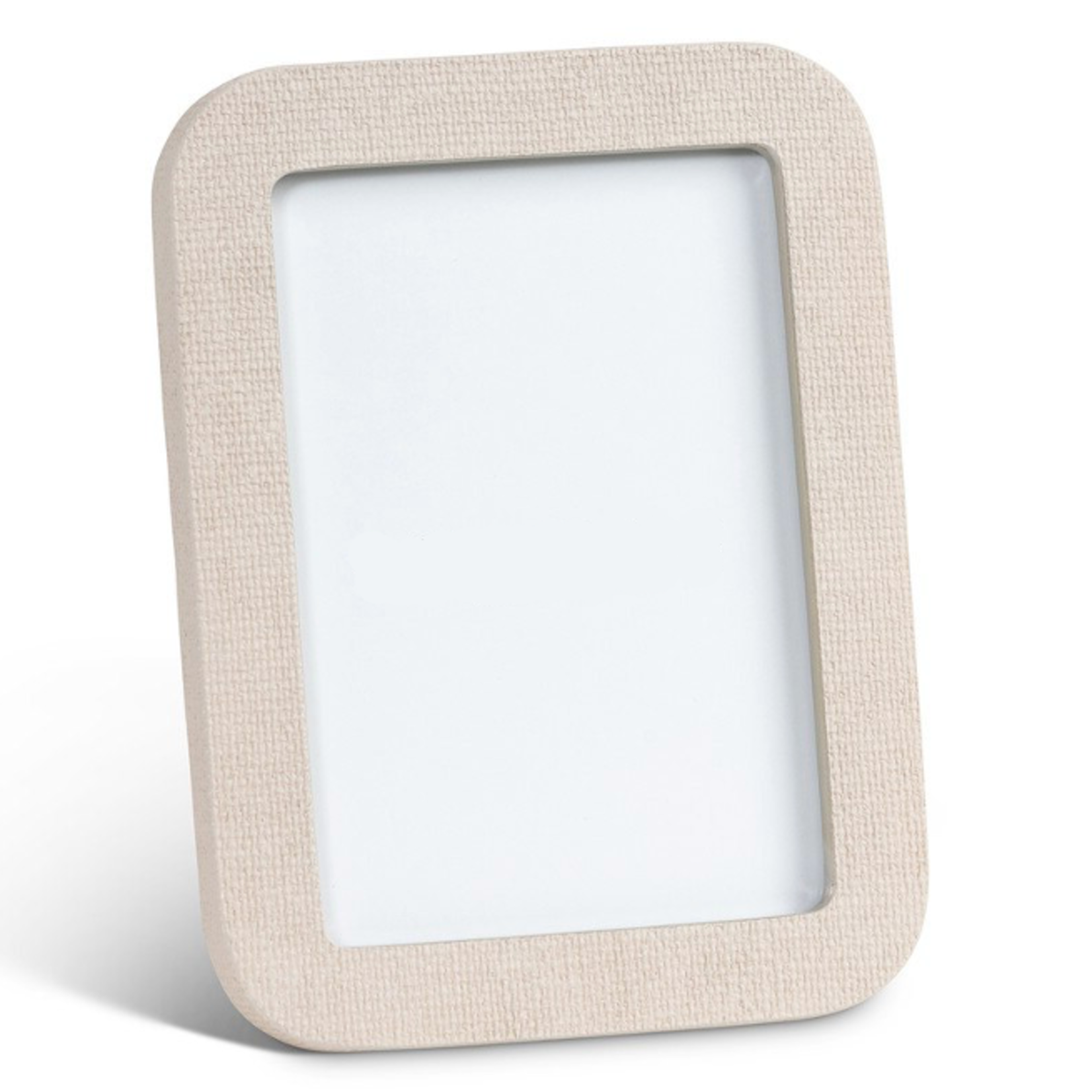 Outside The Box 6x8 Hampton Shore Raffia Wrapped Photo Frame In Coastal Sand