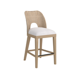 Outside The Box Frame Natural Woven Sling Counter Stool