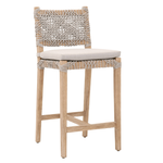 Outside The Box 28" Costa Taupe Rope Counter Stool
