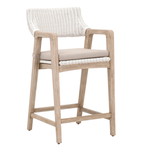 Outside The Box 27" Essentials For Living Lucia White W/ Arm Counter Stool
