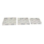 Outside The Box 16", 14" & 13" Set Of 3 White & Blue Mother Of Pearl Checkerboard Serving Trays
