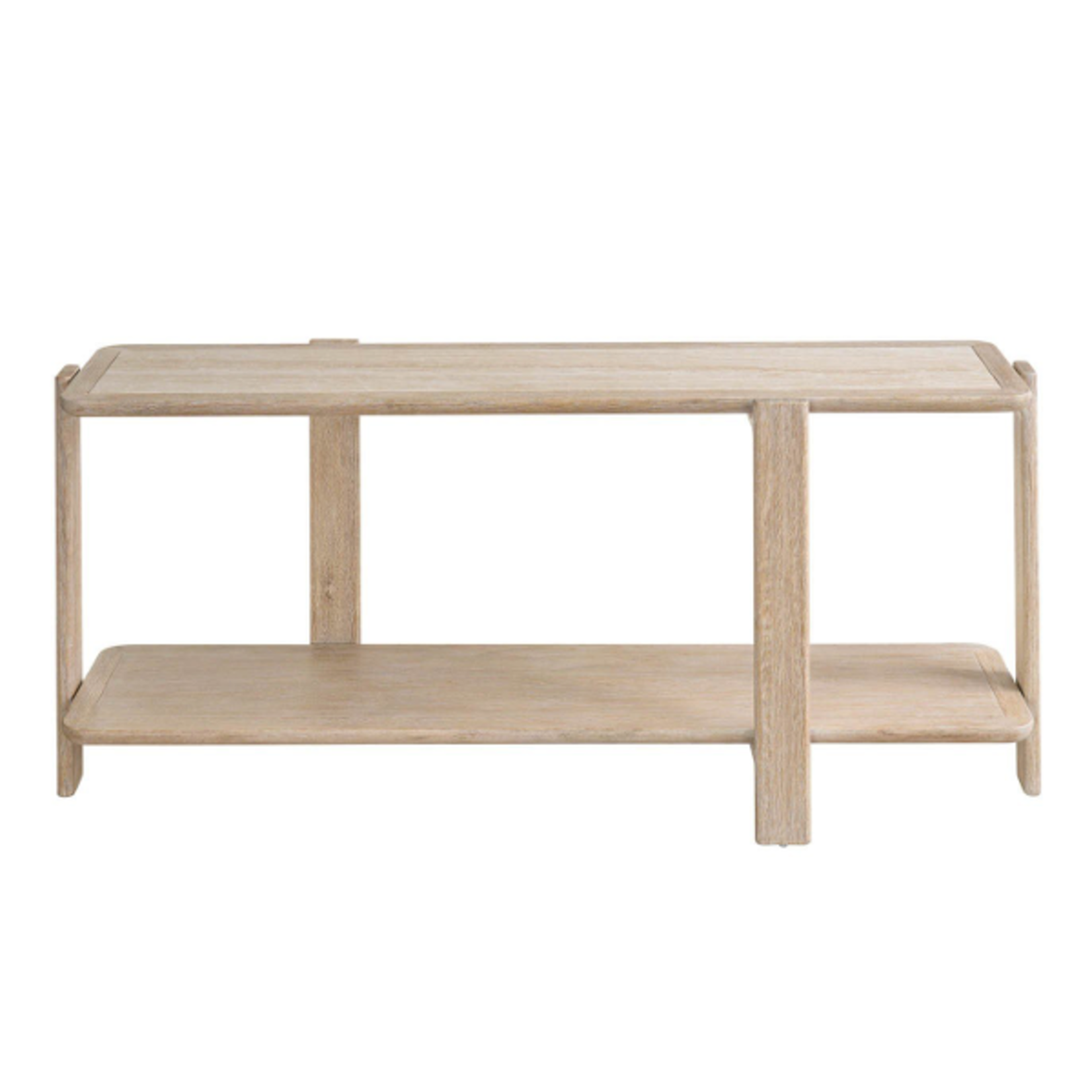 Outside The Box 74x20x32 Desert Travertine & Wood Console Table