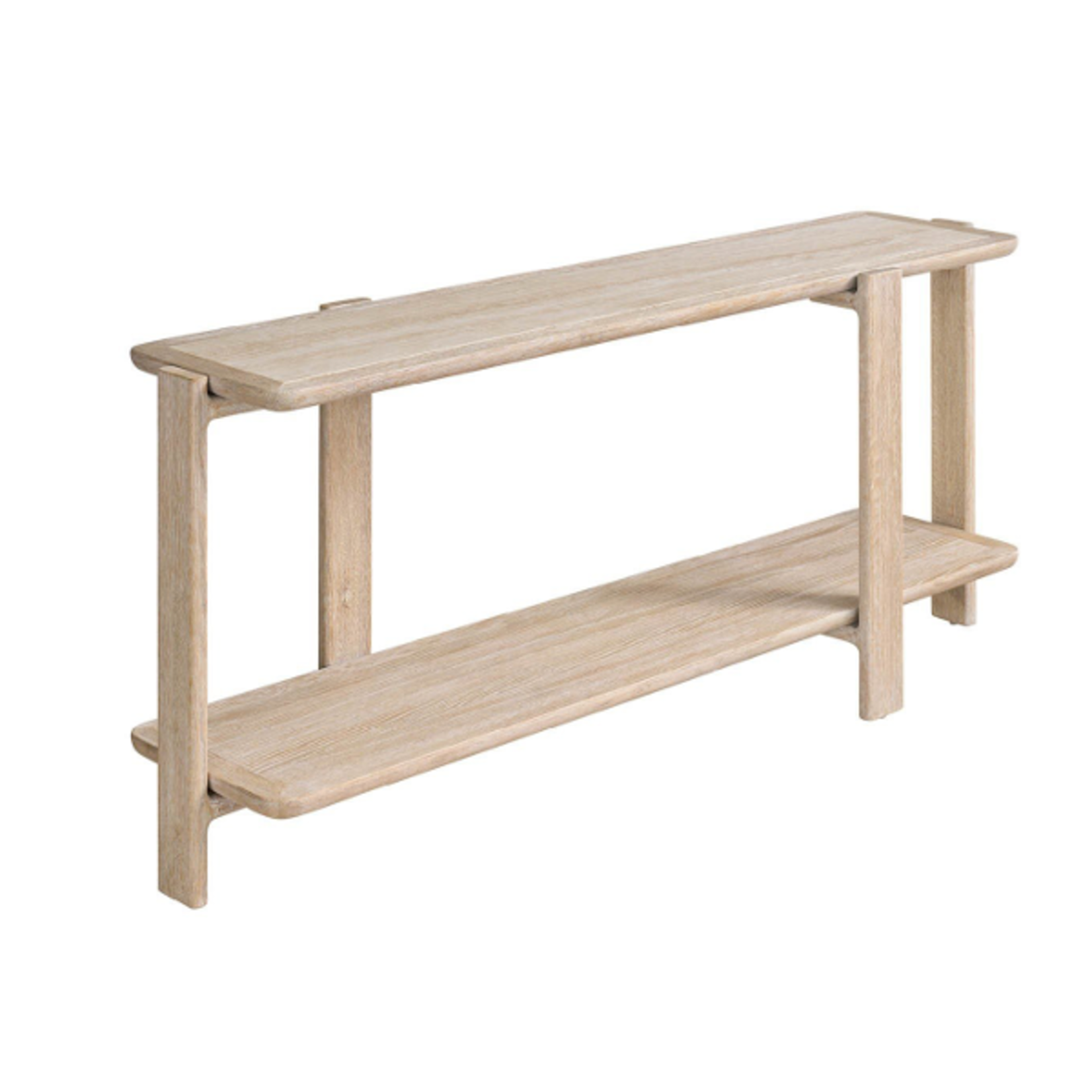 Outside The Box 74x20x32 Desert Travertine & Wood Console Table