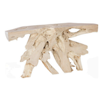 Outside The Box 72x16x36 Bleached Teak Root Console Table #11