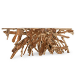Outside The Box 98x18x36 Shia Natural Teak Root Handcrafted Console Table