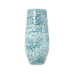 Outside The Box 20" Exuma Aqua Blue Stoneware Vase