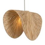 Outside The Box 19" Uttermost Bend Shape Natural Raffia Pendant