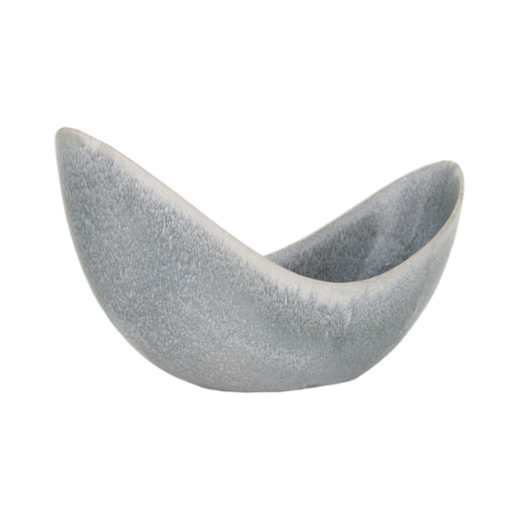 Outside The Box 19" Ellice Muted Gray Blue Hue Stoneware Bowl