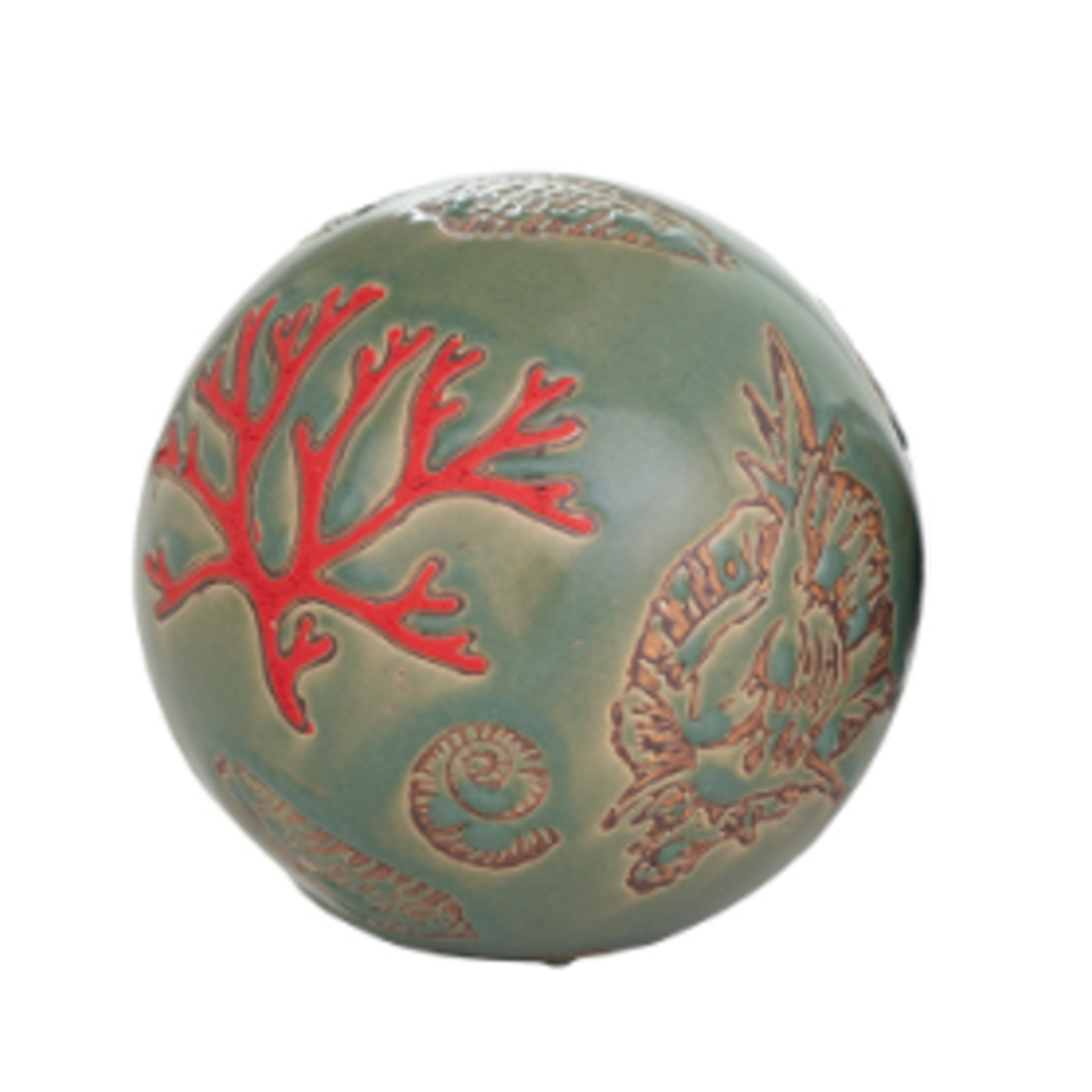 Outside The Box 4" Coastal Multicolor Ceramic Orbs - SOLD SEPARATELY