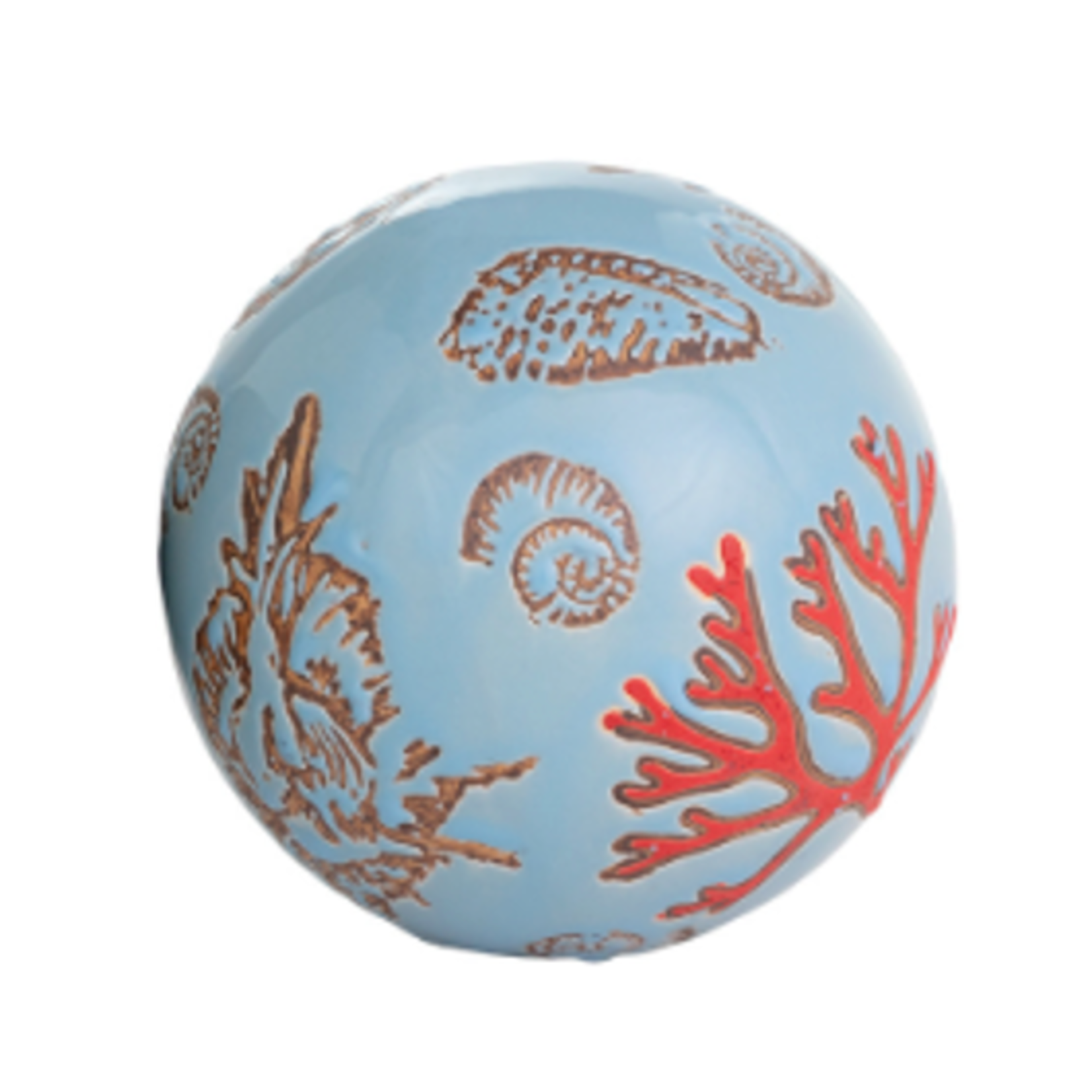 Outside The Box 4" Coastal Multicolor Ceramic Orbs - SOLD SEPARATELY