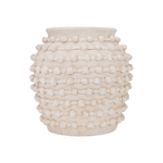 Outside The Box 11" Gavino Beige Textured Ceramic Vase