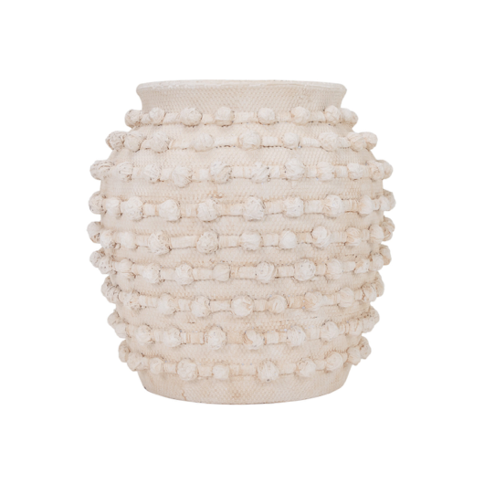 Outside The Box 11" Gavino Beige Textured Ceramic Vase