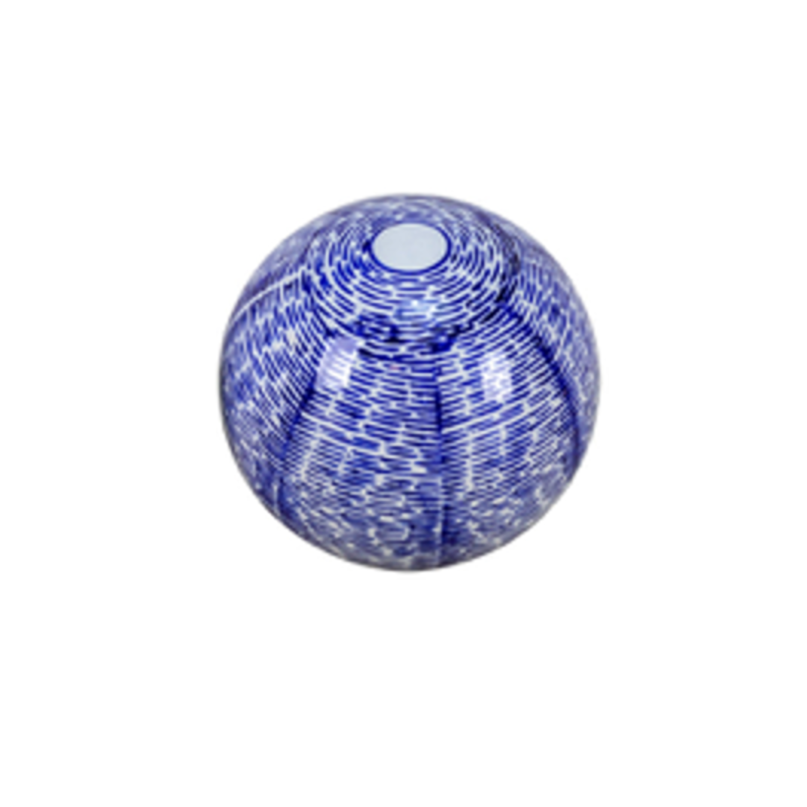 Outside The Box 4" Rae Blue & White Ceramic Orbs - SOLD SEPARATELY