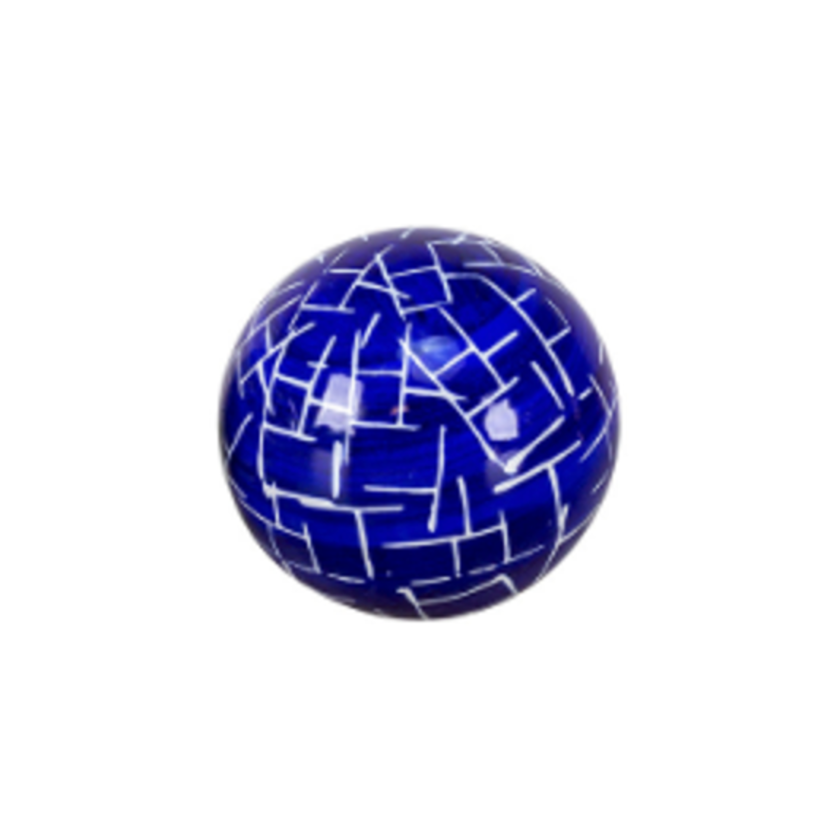 Outside The Box 4" Rae Blue & White Ceramic Orbs - SOLD SEPARATELY