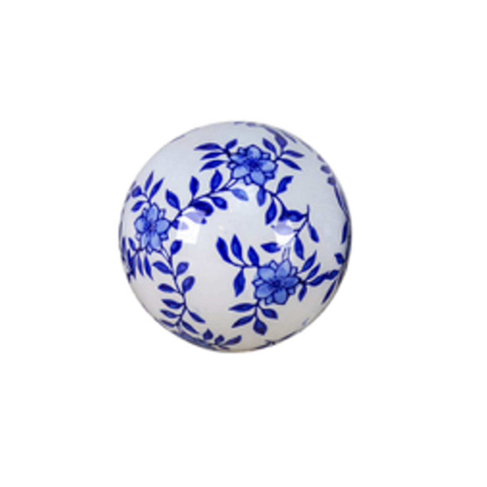 Outside The Box 4" Rae Blue & White Ceramic Orbs - SOLD SEPARATELY