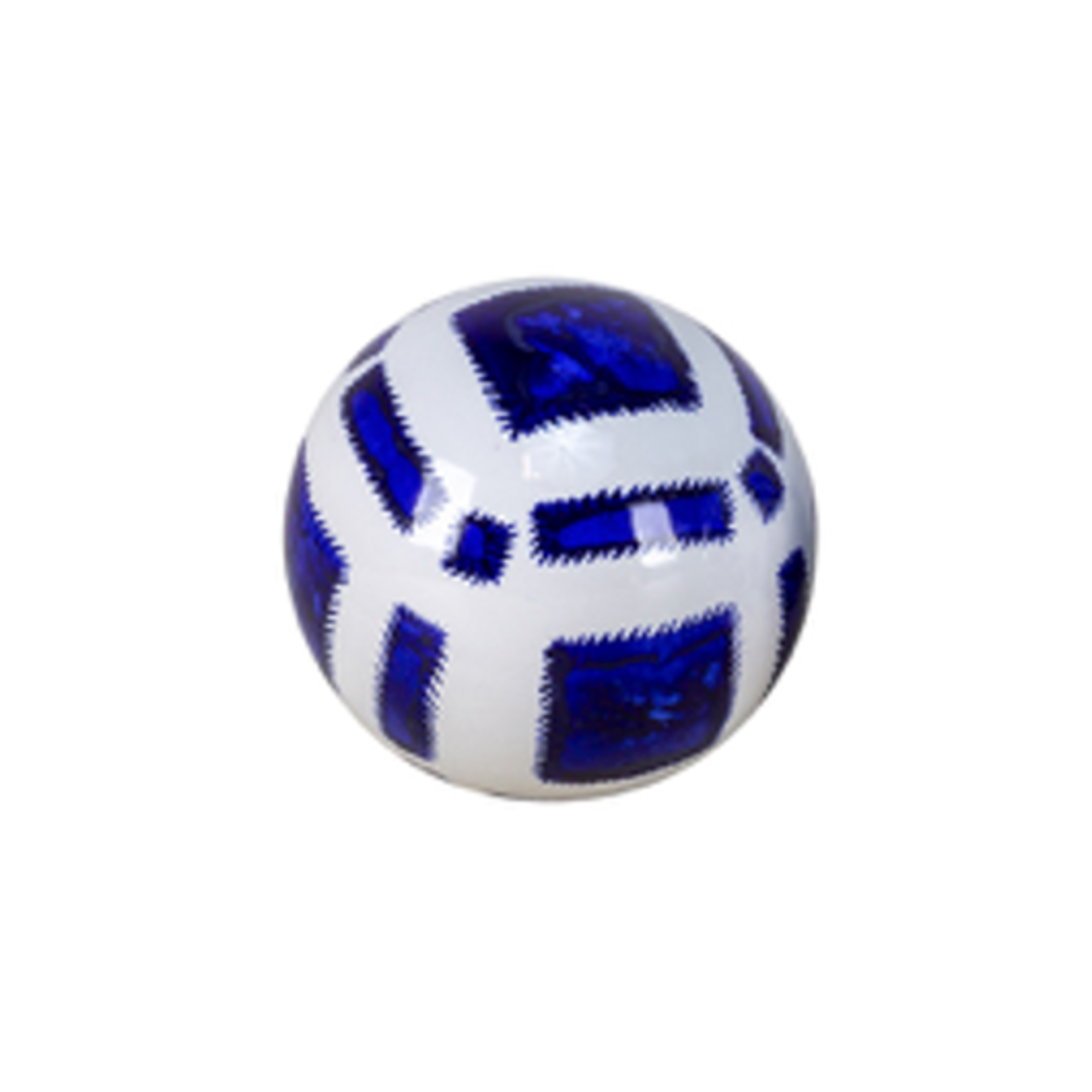 Outside The Box 4" Rae Blue & White Ceramic Orbs - SOLD SEPARATELY