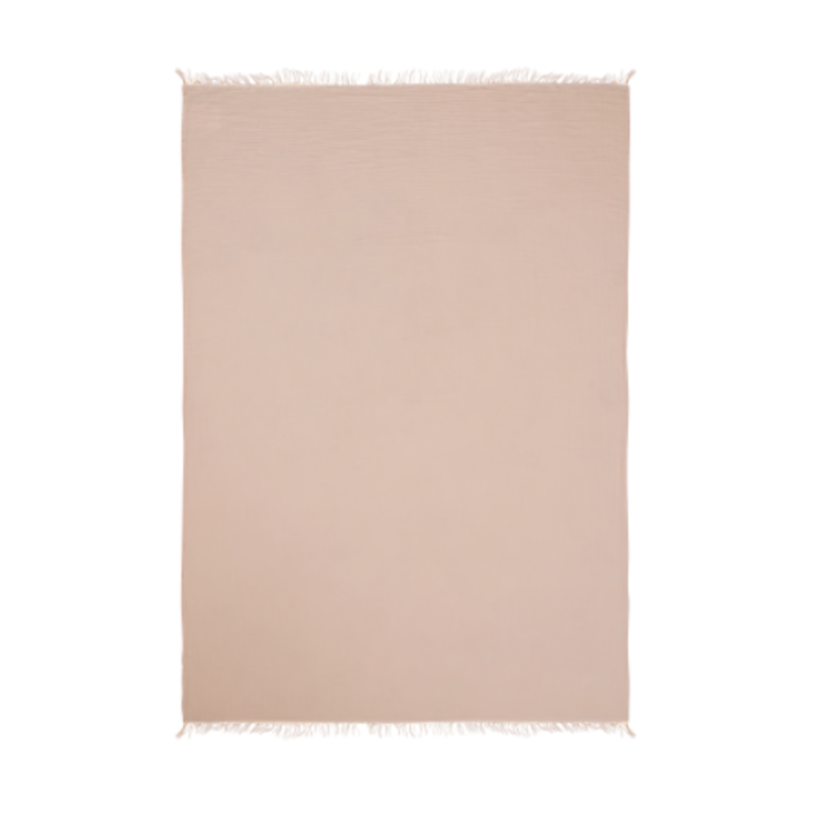 50x60 Peach 100% Cotton Blend Throw - 80395