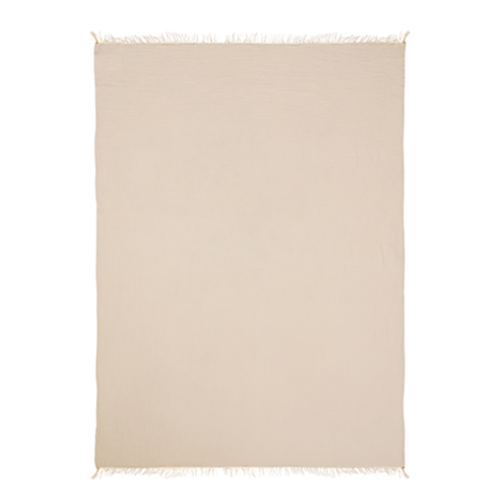 Outside The Box 50x60 Natural 100% Cotton Blend Throw - 80391
