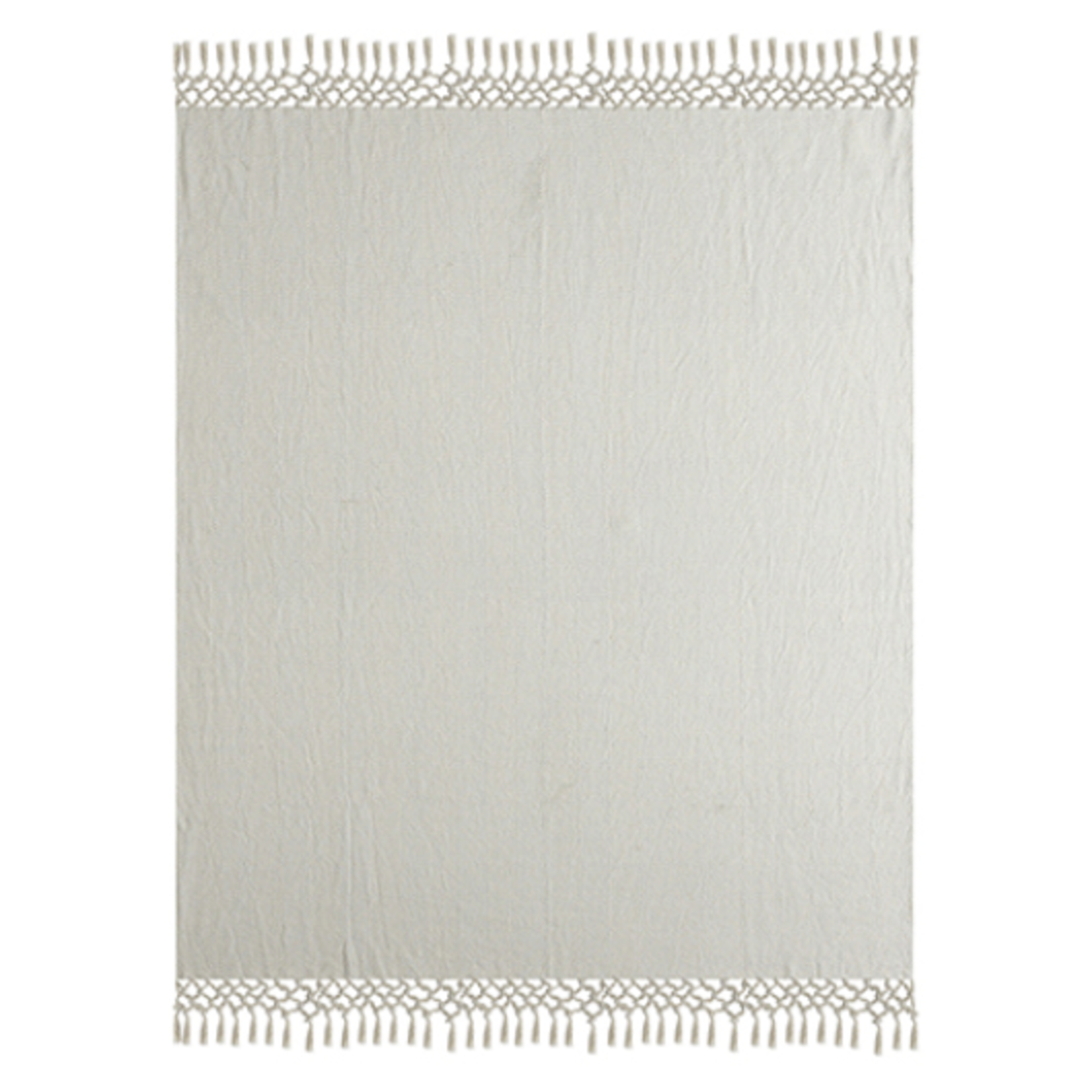 Outside The Box 50x60 Light Blue 100% Cotton Blend Throw - 80184