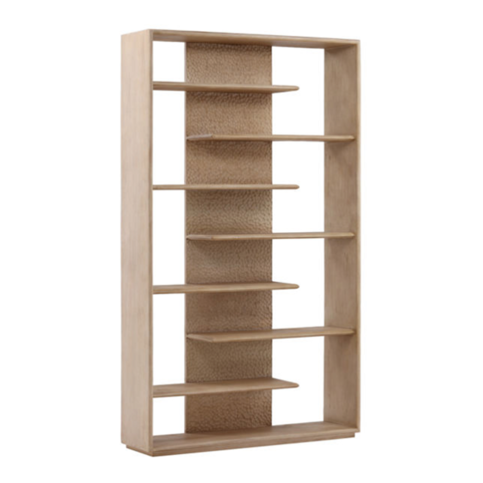Outside The Box 48x13x82 Esteban Light Natural Reclaimed Pine Wood Bookcase