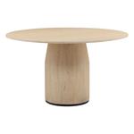 Outside The Box 53" Andres Light Natural Oak Wood Round Dining Table