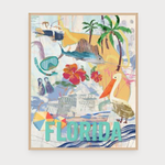 Outside The Box 50x40 Heading Toward Florida Glass Framed Art