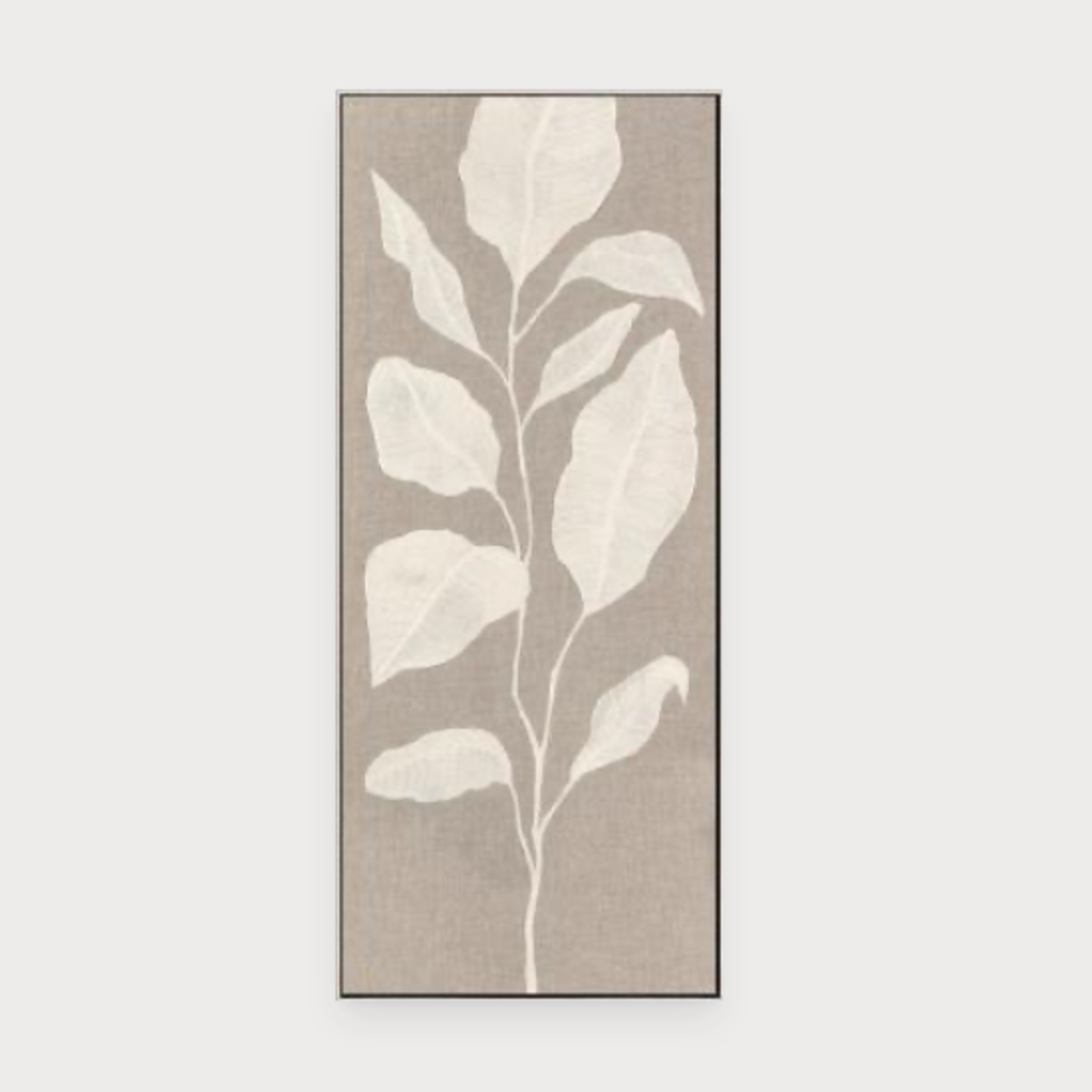 Outside The Box 72x30 Blade 2 Hand Painting White Woodgrain Framed Art