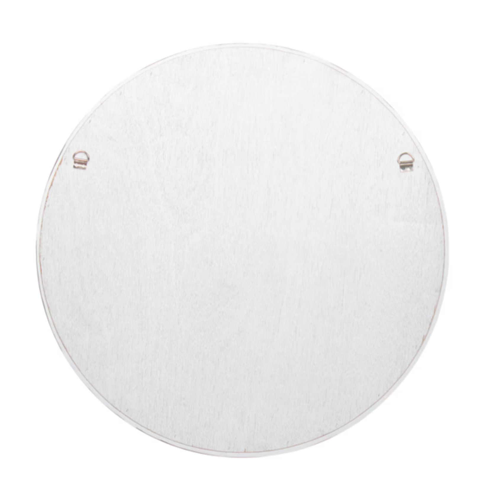 Outside The Box 35" Natural Capiz Shell Hand Crafted Round Mirror