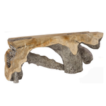 Outside The Box 79x14x31 Colossal Freeform Bleached Chamcha Gray Wood Console Table #1