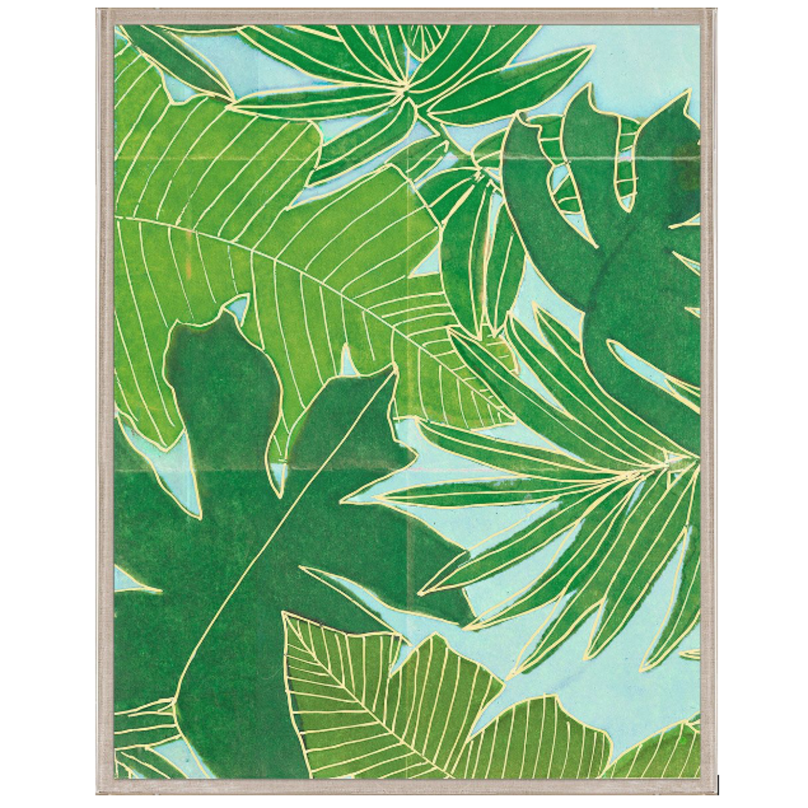 Outside The Box 54x42 Frederick Steiner Palms With Sky Framed Art