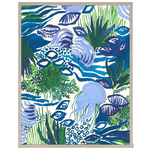 Outside The Box 54x42 Claude Vergely Ocean Play 1 Framed Art