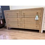 Outside The Box 58x20x34 Kagu Mahogany 6 Drawer Dresser Raffia Natural - RFRW