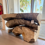 Outside The Box 60x14x30 Freeform Bleached Chamcha Gray Wood Console Table #1
