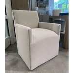 Outside The Box Parsons Elevation Champagne Revolution Performance Fabric Arm Dining Chair W / Casters - 249